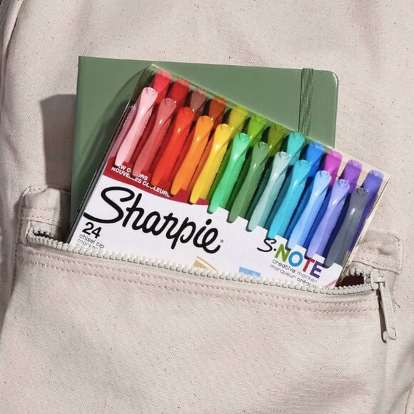 SHARPIE S-Note Creative Markers Assorted Colors, Chisel Tip, Contains 23 markers - Picture 3 of 11